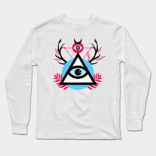 Illuminati Deer Long Sleeve T-Shirt